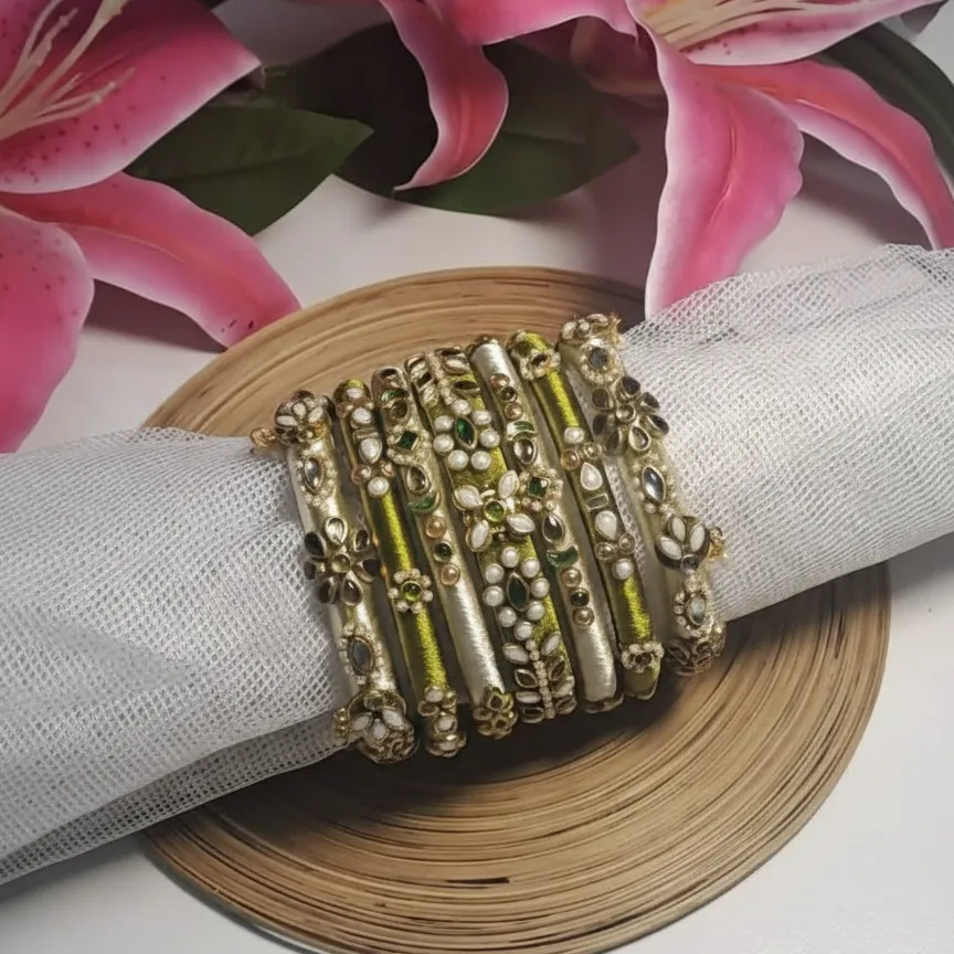 Silk thread bangles