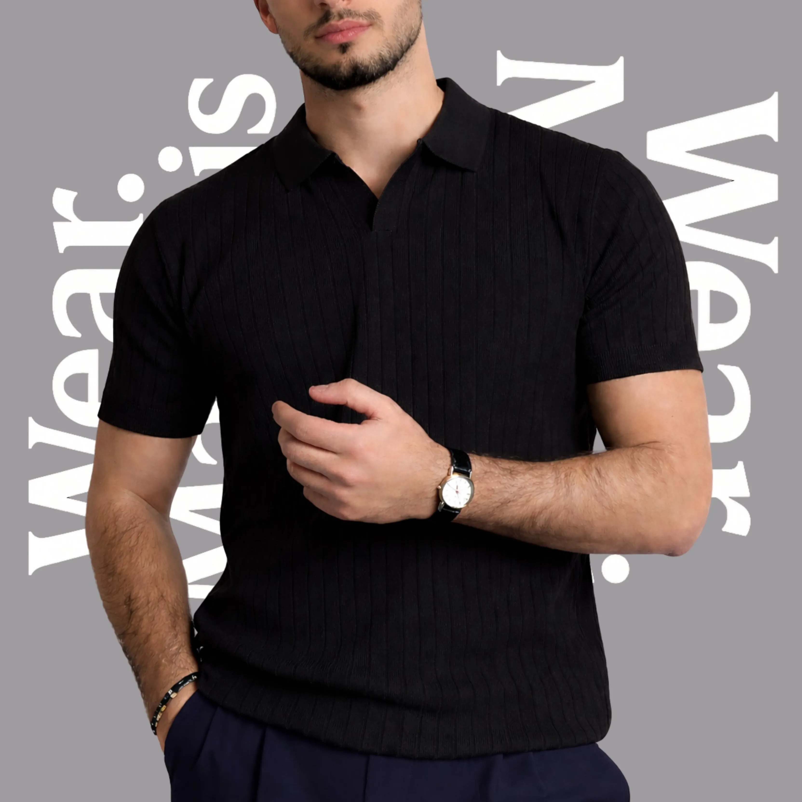 Premium Knit dyeing Old Money Polo
