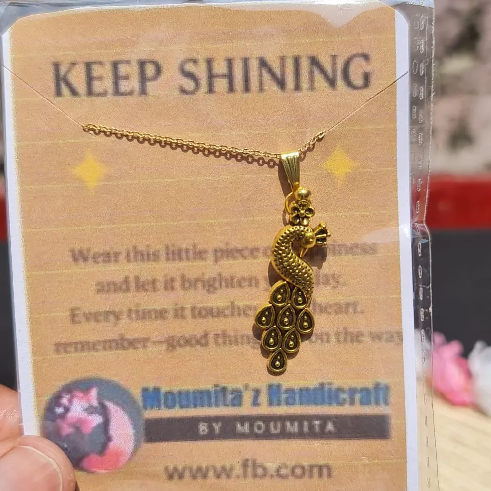 ✨ Keep Shining Minimalist Charm Necklace